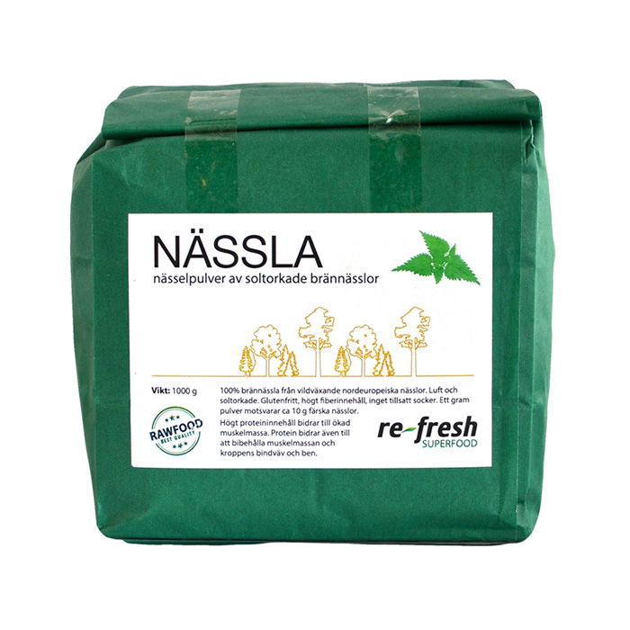 Brännässlapulver, 1kg - Re-fresh Superfood