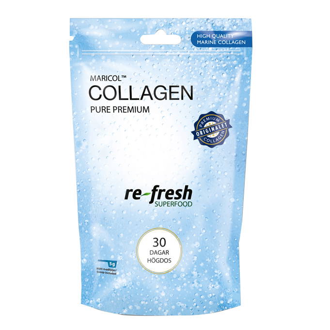 Collagen Pure Premium Powder Högdos 30 dagar, 150 g - Re-fresh Superfood