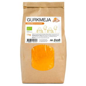 Gurkmeja Pulver, 1kg ekologisk - Re-fresh Superfood