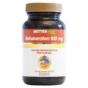 Betakaroten 100mg, 50 kapslar - Better You