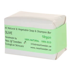 Soap & Shampoo Bar Olive, 110 g - Nea of Sweden