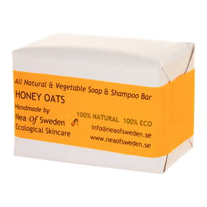 Soap & Shampoo Bar Honey Oats, 110 g - Nea of Sweden