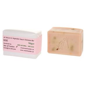 Soap & Shampoo Bar Rose, 110 g - Nea of Sweden