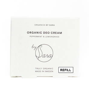 Organic Deo Cream Refill Peppermint & Lemongrass, ca 60ml - Organics by Sara