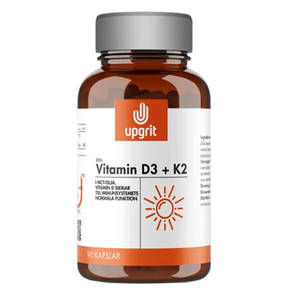 Vitamin D3 + K2, 90 kapslar - Upgrit