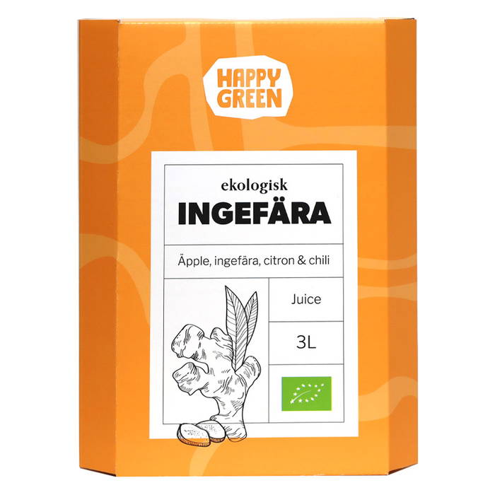 Ingefära Juice, Bag-in-Box 3l ekologisk - Glimja Happy Green