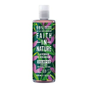 Schampo Lavendel & Geranium, 400 ml - Faith in Nature