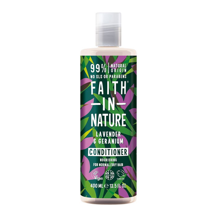 Balsam Lavendel & Geranium, 400 ml - Faith in Nature