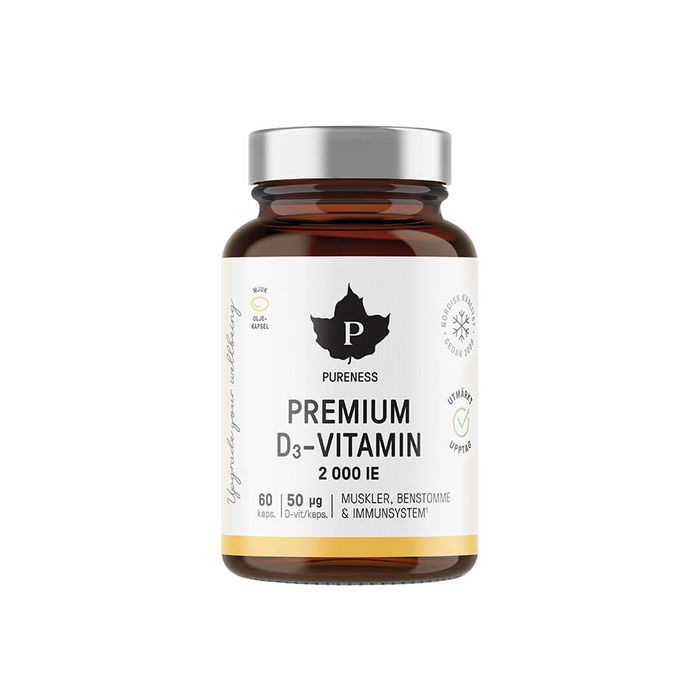 Premium D-Vitamin, 60 kapslar - Pureness