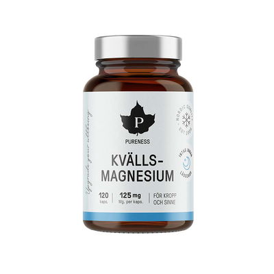 Kvällsmagnesium, 120 kapslar - Pureness