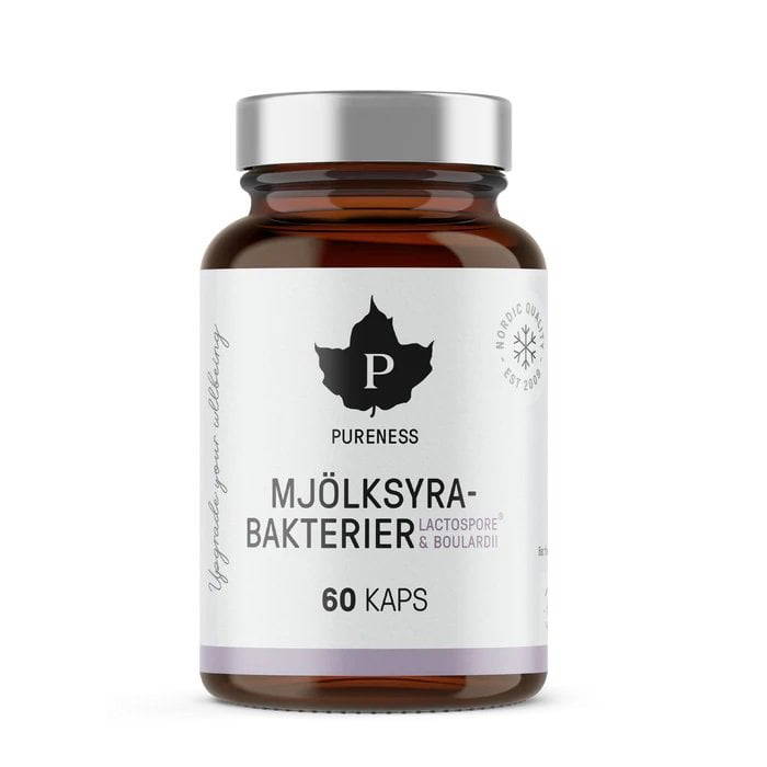 Mjöksyrabakterier Boulardii, 60 kapslar - Pureness