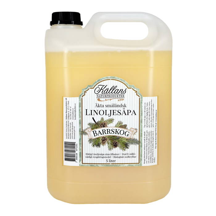 Linoljesåpa Barrskog, 5l - Källans Naturprodukter