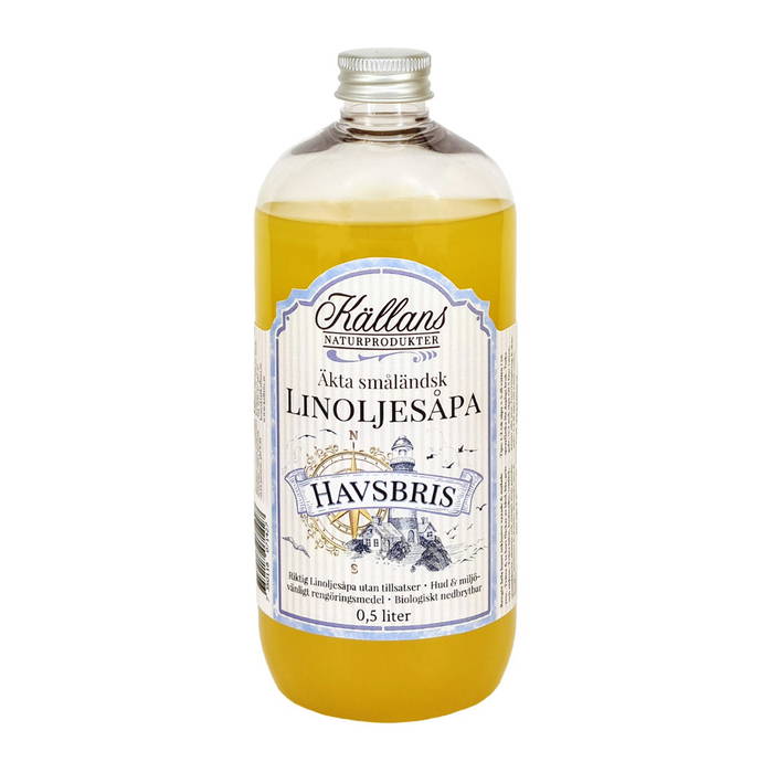 Linoljesåpa Havsbris, 500 ml - Källans Naturprodukter