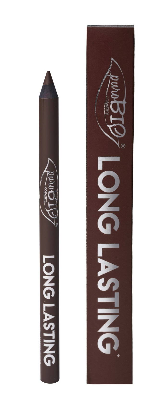 PuroBIO Cosmetics - Lang Holdbar Øjenblyant Brun - PuroBIO Cosmetics